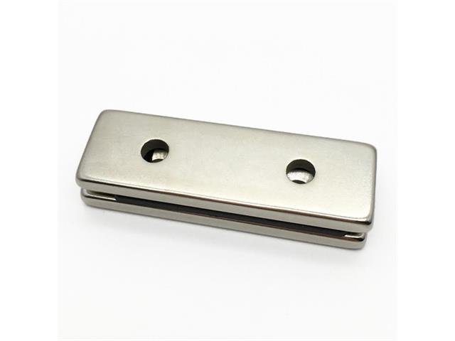 MGT MAGNET 50X10X5+5MM CS HOLES - Magnets -