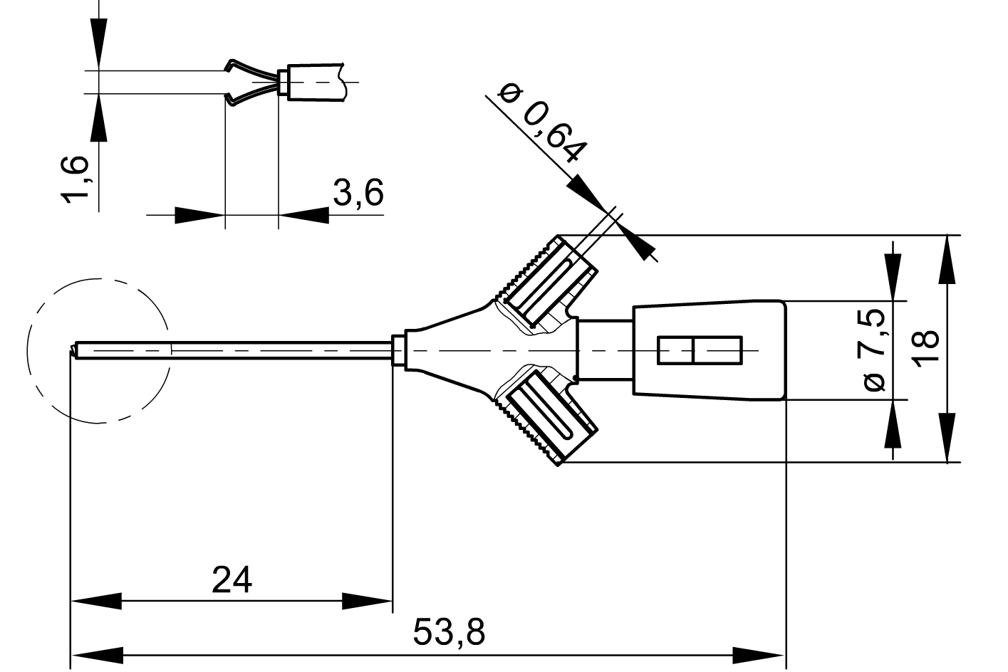 MICRO KLEPS BLACK - Test Leads & Probes - 4002044180652 973972100