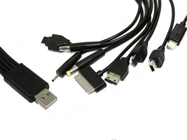 MOBILE TO USB CABLE 10 IN 1 #TT - Computer Network Leads - 17185745567817