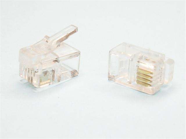 MOD PLUG 4-4USA - Computer Connectors -