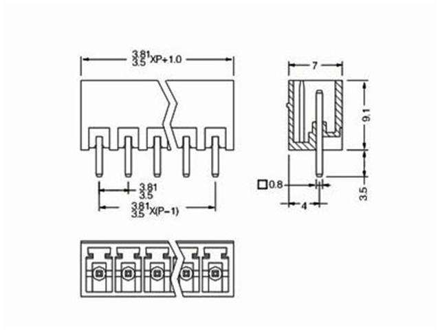 MRT9P3,81-4E - Terminals -