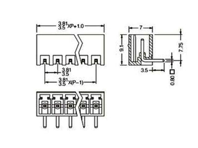 MRT9P3,81-8SQE - Terminals -