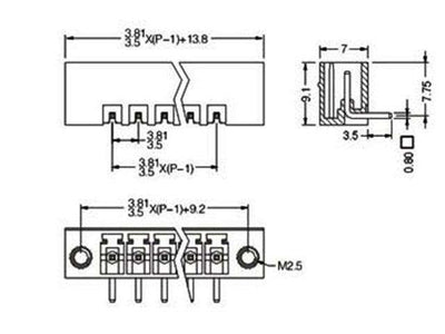 MRT9PS3,81-5SQE - Terminals -