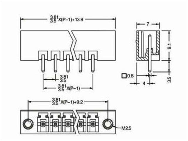 MRT9PS3,81-8E - Terminals -