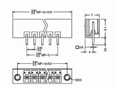 MRT9PS3,81-8E - Terminals -