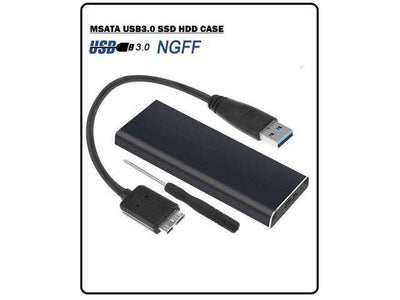 MSATA USB3.0 SSD HDD CASE - Hard Drives & Storage Devices -