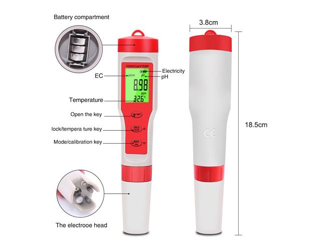 NF-4 IN 1 WATER QUALITY TESTER - Environmental Test Equipment -