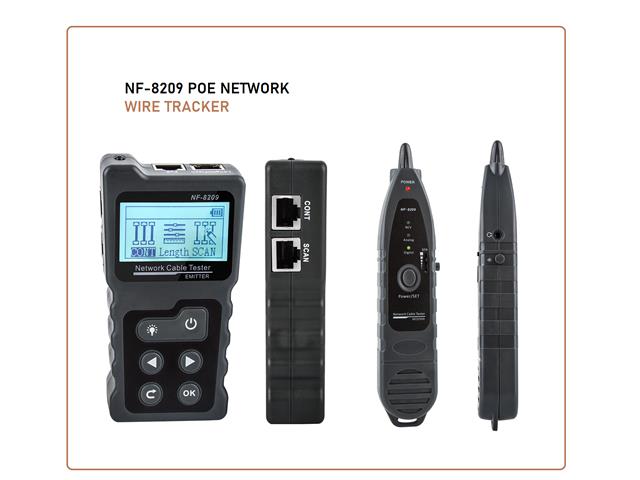 NF-8209 POE NETWORK WIRE TRACKER - LAN/Telecom/Cable Testing -
