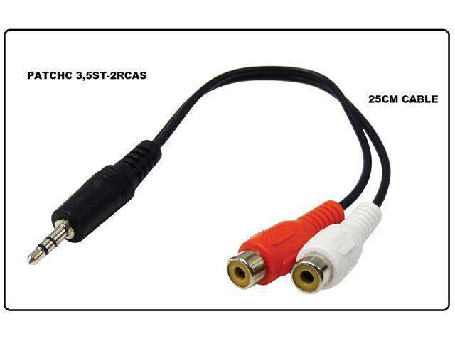 PATCHC 3,5ST-2RCAS #TT - Audio / Video Leads -