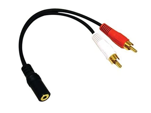PATCHC 3,5STS-2XRCAP 25CM #TT - Audio / Video Leads -