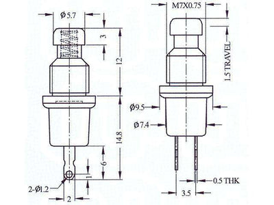 PB11C03 RED - Switches -