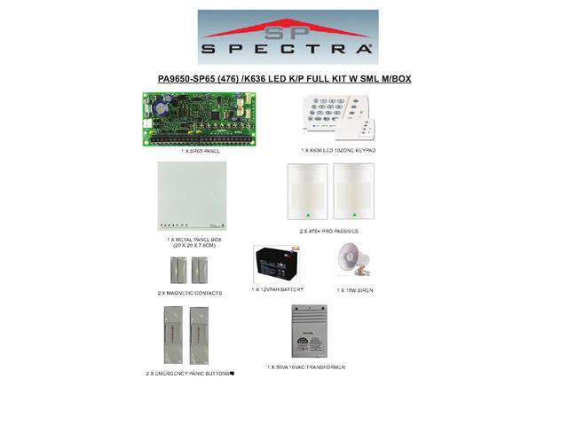 PDX KIT PA9650 - Alarms & Accessories -