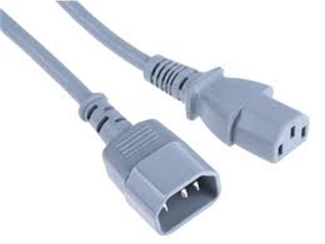 PWR EXT CAB IEC C13F - C14M 2M GY - Power Leads -