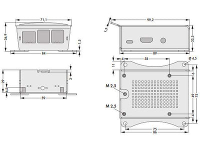 RSP 1 KL RED TOP - Internet of things (IoT) Enclosures -