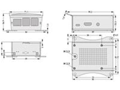 RSP 1 KL YELLOW TOP - Internet of things (IoT) Enclosures -