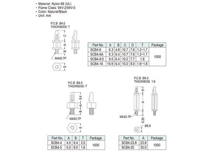 SCB4-6 - PCB Connectors -