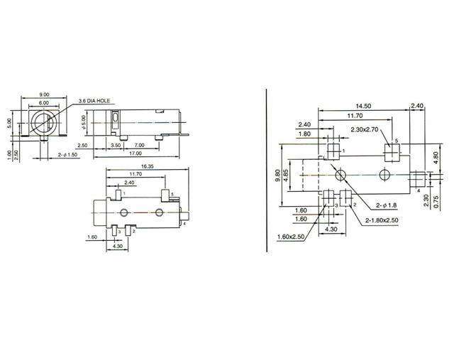 SCJ316P00XS0B00G - Audio Connectors -