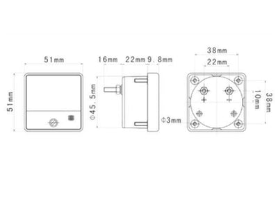 SD50 10ADC - Panel Meters -
