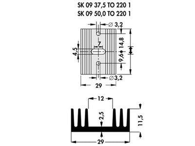 SK09-37,5SA220/1 - Heatsinks -