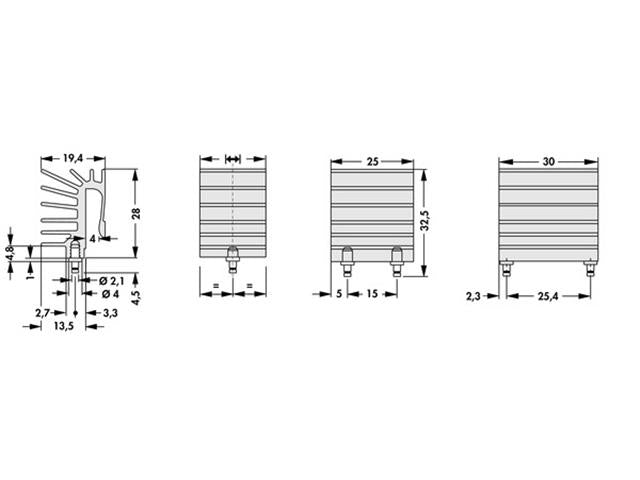 SK487-84SA - Heatsinks -