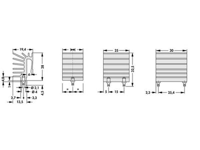 SK525-25ST - Heatsinks -