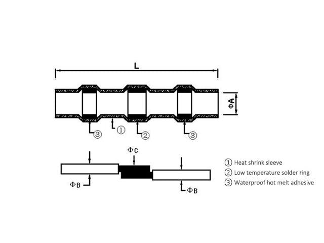 SOLDER BUTT CONNECTOR 0.25-.34MM - Cable Lugs, Terminals & Splices -