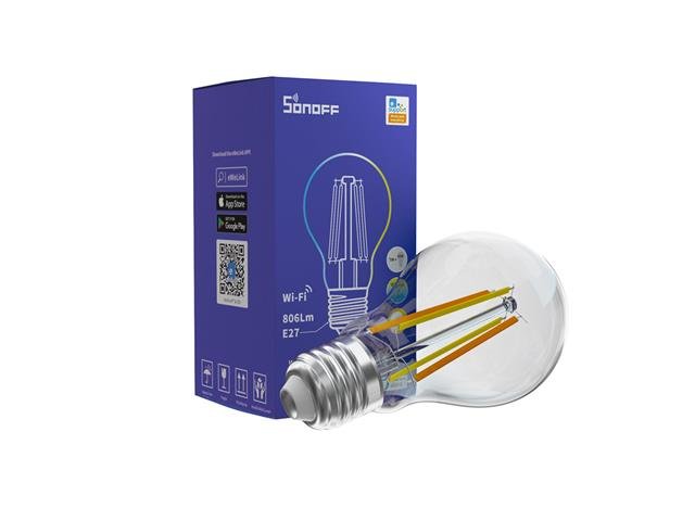 SONOFF E27 WIFI FIL BULB P/WHITE - Home Automation -