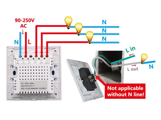 SONOFF WIFI LED TOUCH 2W-UK - Home Automation -