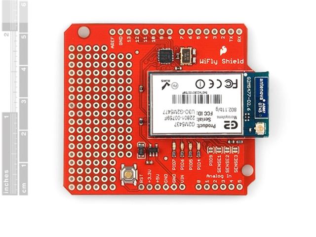 SPF WIFLY SHIELD WITH RN-131C - Breakout boards / Shields / Modules -