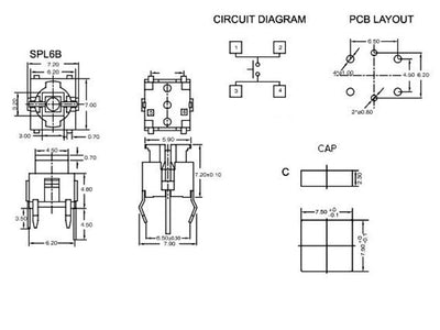 SPL6B-2C2H-Z54 - Switches -