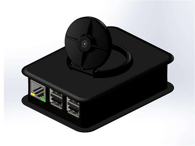 TEKO RASPBERRY PI3 B ENC/CAM BLK - Internet of things (IoT) Enclosures -