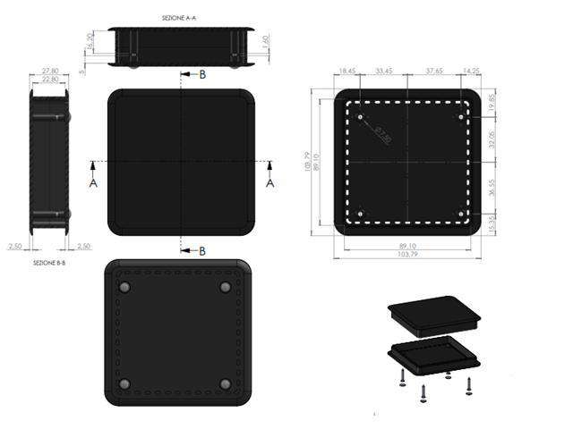 TEKO TEK-MBD.40 - Internet of things (IoT) Enclosures -