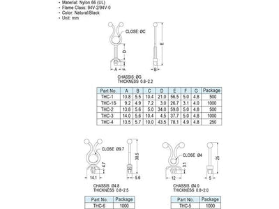THC-4 - Cable Fasteners & Fixings -