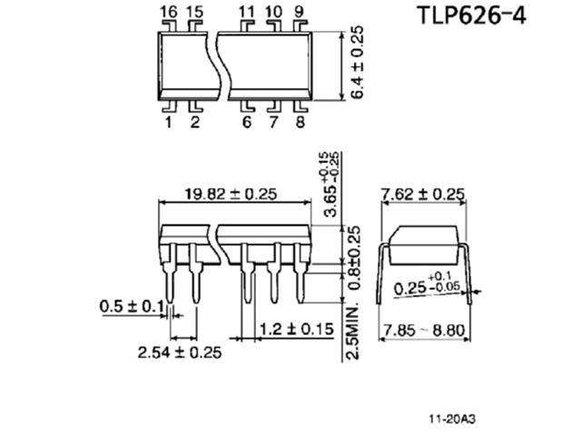 TLP626-4 - Optocouplers, Photodetectors & Photointerrupters -