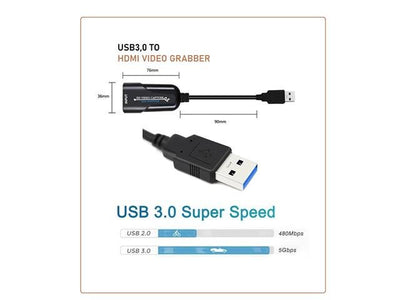 USB3,0 TO HDMI VIDEO GRABBER - HDMI / VGA / AV Converters -