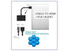 USB3,0 TO HDMI+VGA+AUDIO - HDMI / VGA / AV Converters -