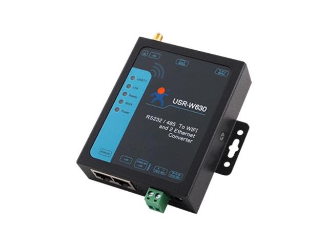 USR W630 2-PORT SERIAL TO WIFI - INDUSTRIAL IoT Wi-fi SOLUTIONS -