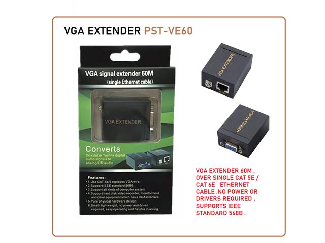 VGA EXTENDER PST-VE60 - HDMI / VGA / AV Converters -