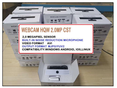 WEBCAM HQW 2.0MP CST - Cameras, Game Controllers, Headphones & Speakers -