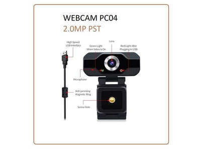 WEBCAM PC04 2.0MP PST - Cameras, Game Controllers, Headphones & Speakers -