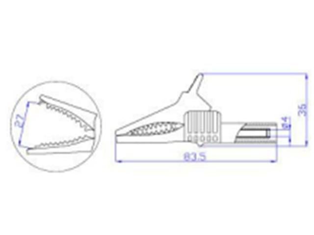 XY-AK2B-25E BLK - Test Clips -