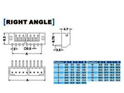 XY132-04RT - PCB Connectors -