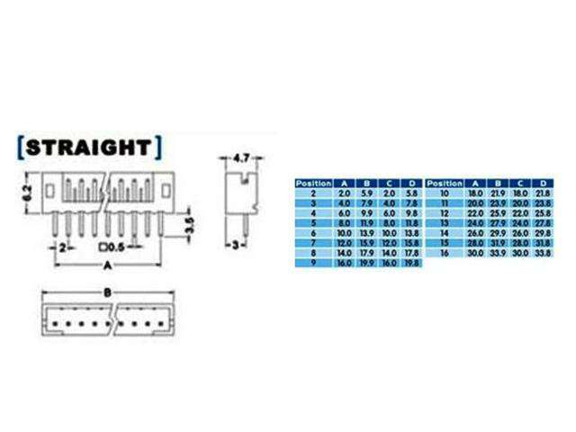 XY132-06ST - PCB Connectors -