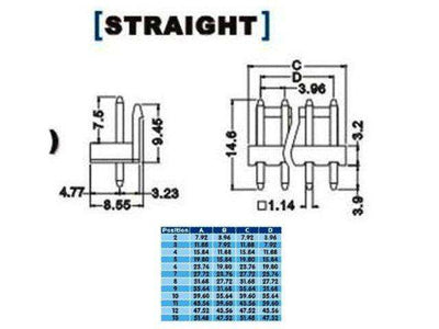 XY135-08ST - PCB Connectors -