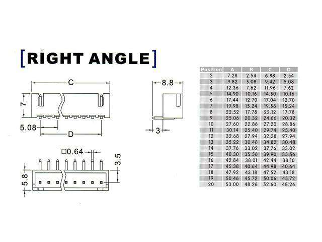 XY136-04RT - PCB Connectors -