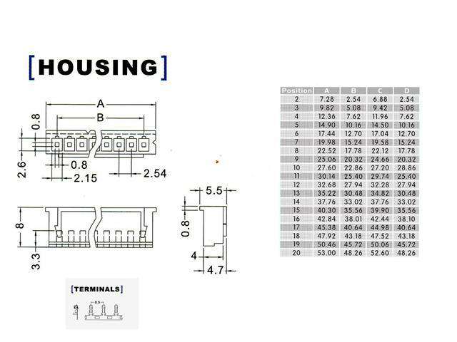 XY136-08HT - PCB Connectors -