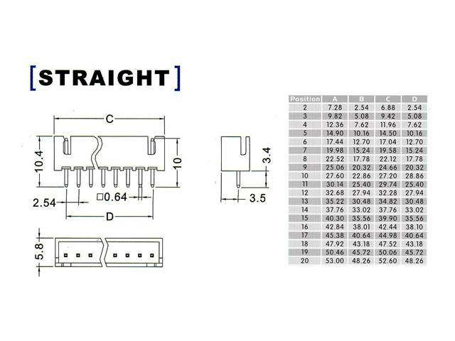 XY136-20ST - PCB Connectors -