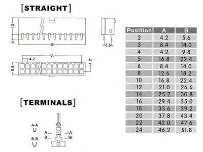 XY140-12M-ST - PCB Connectors -
