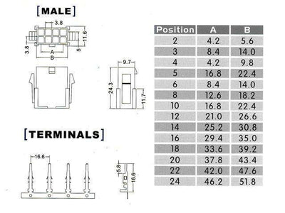 XY141-20M - PCB Connectors -