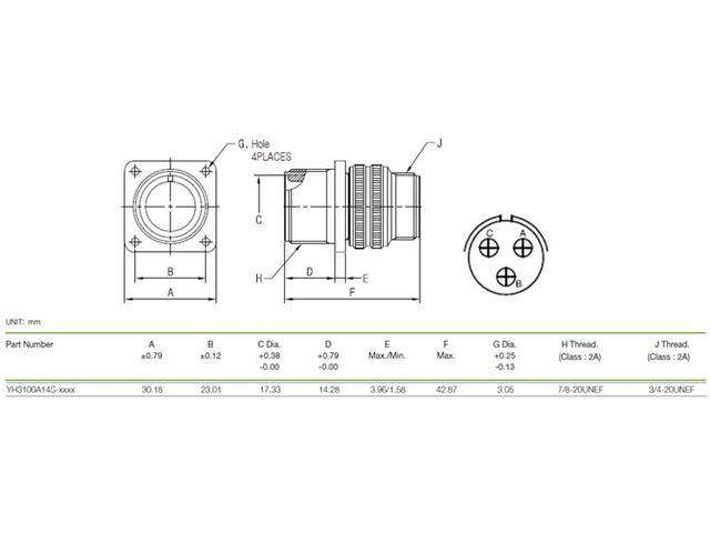 XY3100A-14S-1P - MIL-Spec / MIL-Type -